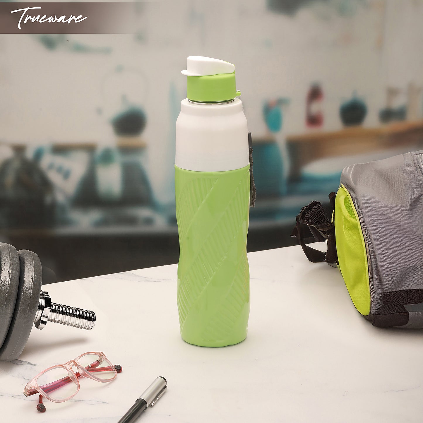 Aqua Cool 700 Inner SS- Insulated Water Bottle (AQA-COOL-700SS-Green)