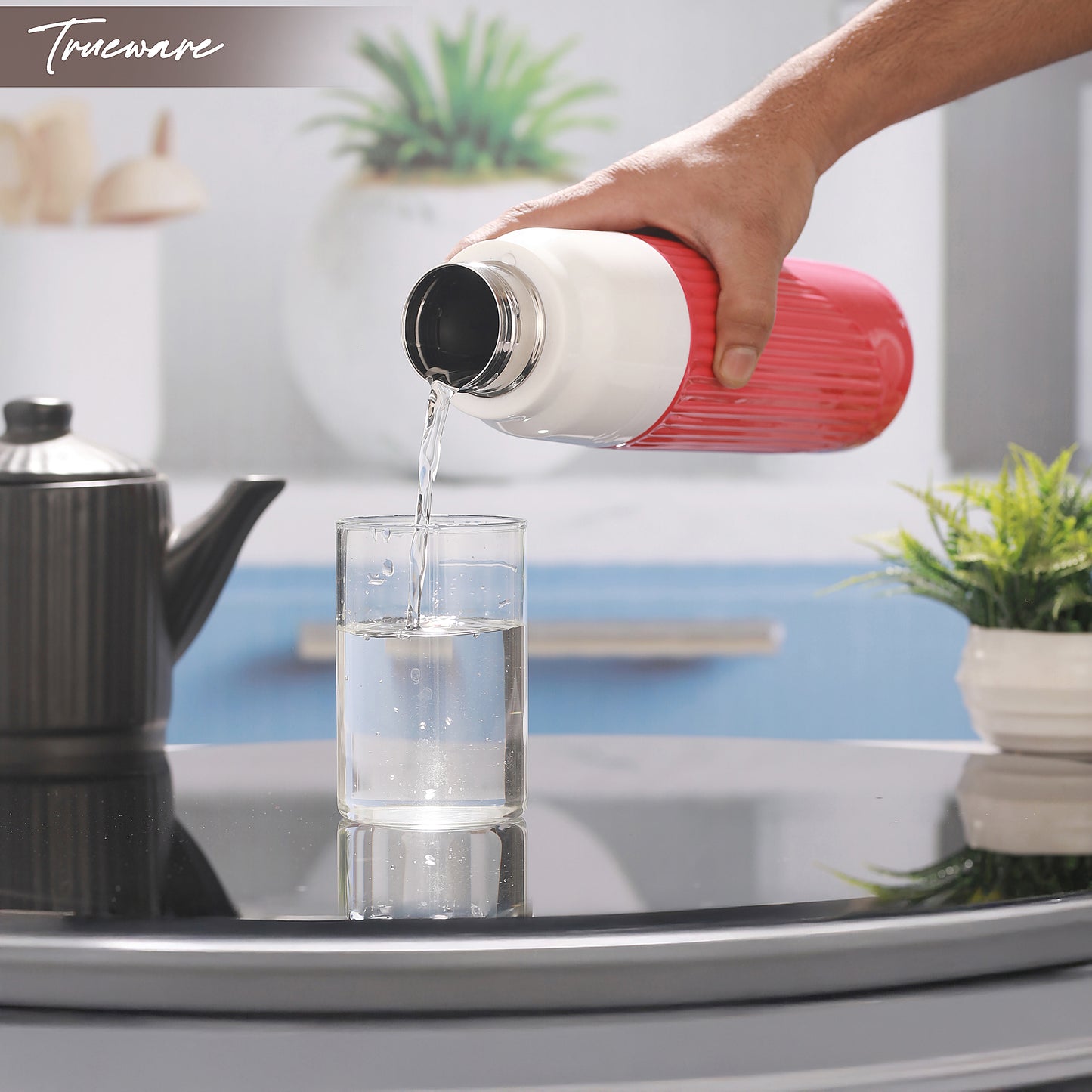 Aqua Snow 900 Inner SS- Insulated Water Bottle (AQA-SNOW-900SS-Red)