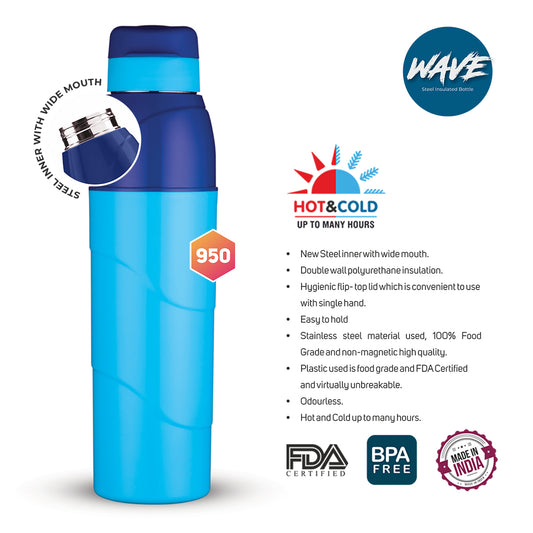 New Wave Bottle 950 W/O Strap