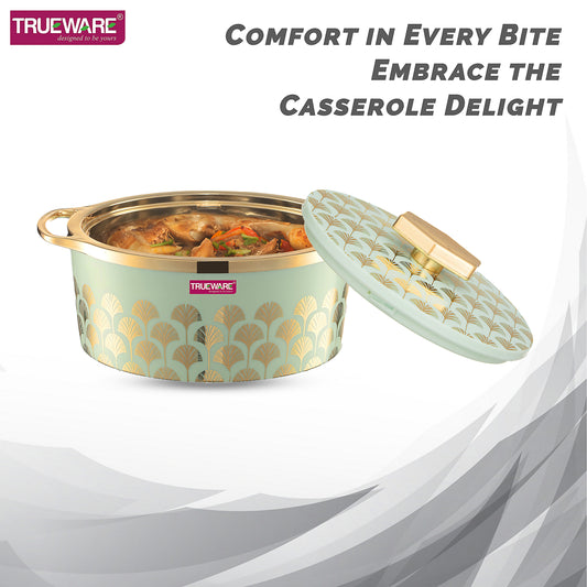 Floraa Fine Inner Steel Casserole, 1000 Ml | Pu Insulated