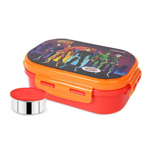 Byte Steel Lee Pu Insulated Hot Lunch Box 600Ml Big Container & 150 Ml Container