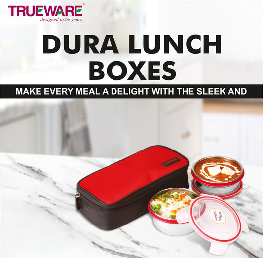 Lunch Box Steel Dura 2 Pcs Container