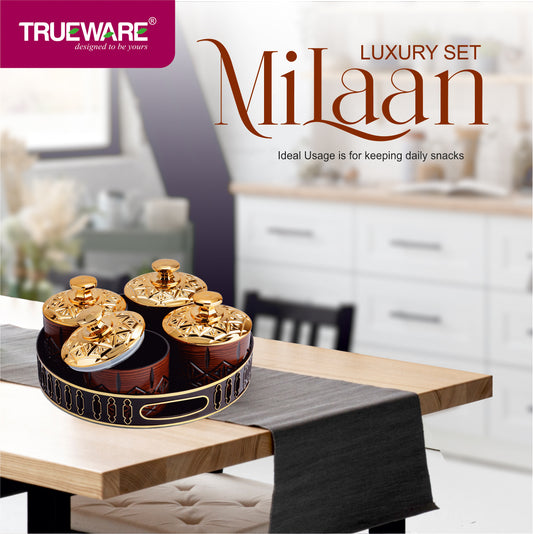 Milaan Candy Set 4 With Tray