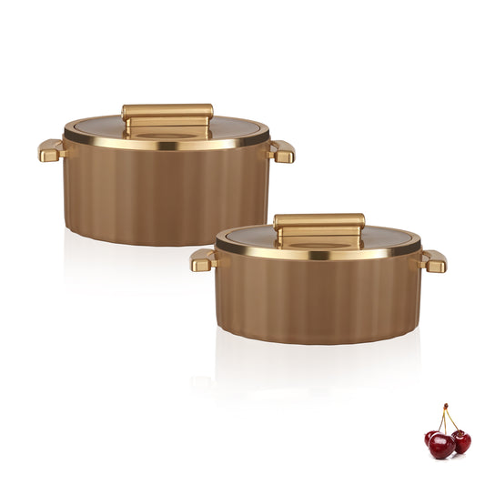 Sterling Casserole Set | Bpa Free | Comes With A Lid & Handle| (2000 & 2500 Ml)