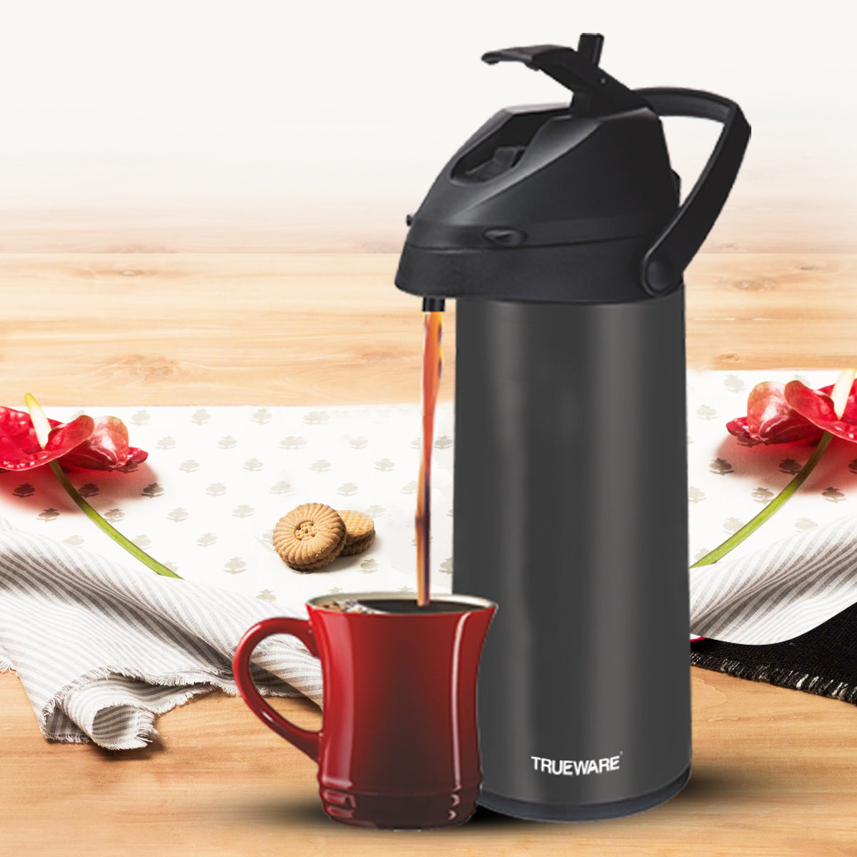 Airpot Flask Pp (Inner Steel) – Trueware India