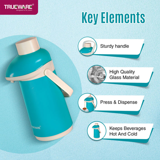 INSTA AIRPOT FLASK 1 LTR. PP (INNER STEEL)