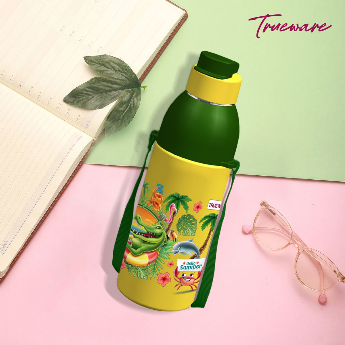 Trueware Aqua Sip Junior Inner Stainless Steel Kids Water Bottle | 520 ml