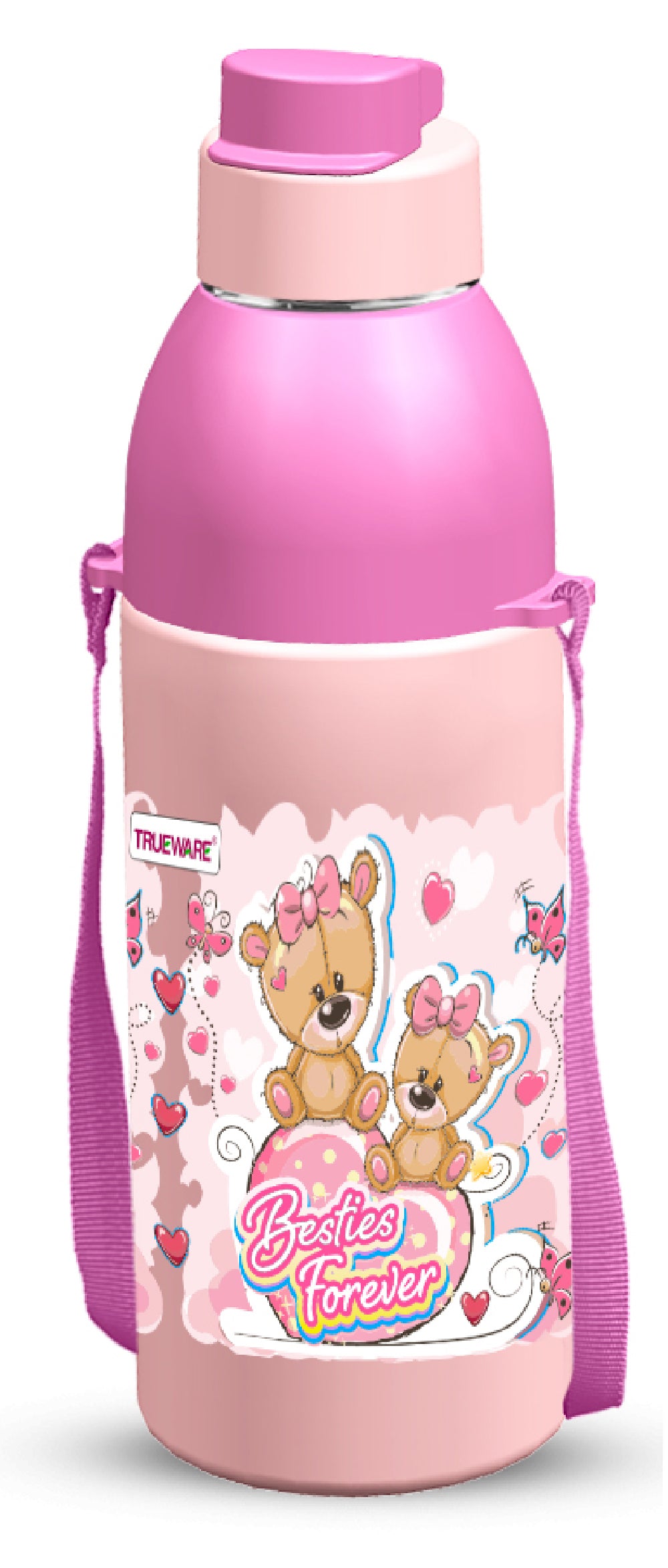Trueware Aqua Sip Junior Inner Stainless Steel Kids Water Bottle | 520 ml