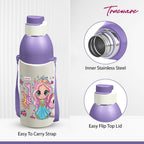 Trueware Aqua Sip Junior Inner Stainless Steel Kids Water Bottle | 520 ml