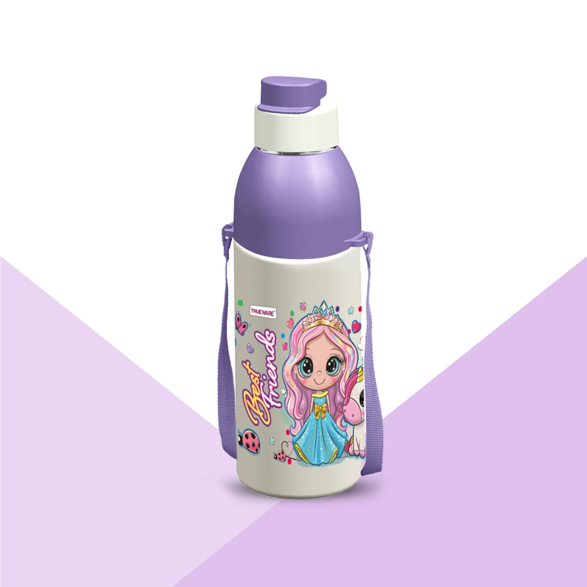 Trueware Aqua Sip Junior Inner Stainless Steel Kids Water Bottle | 520 ml