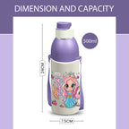 Trueware Aqua Sip Junior Inner Stainless Steel Kids Water Bottle | 520 ml