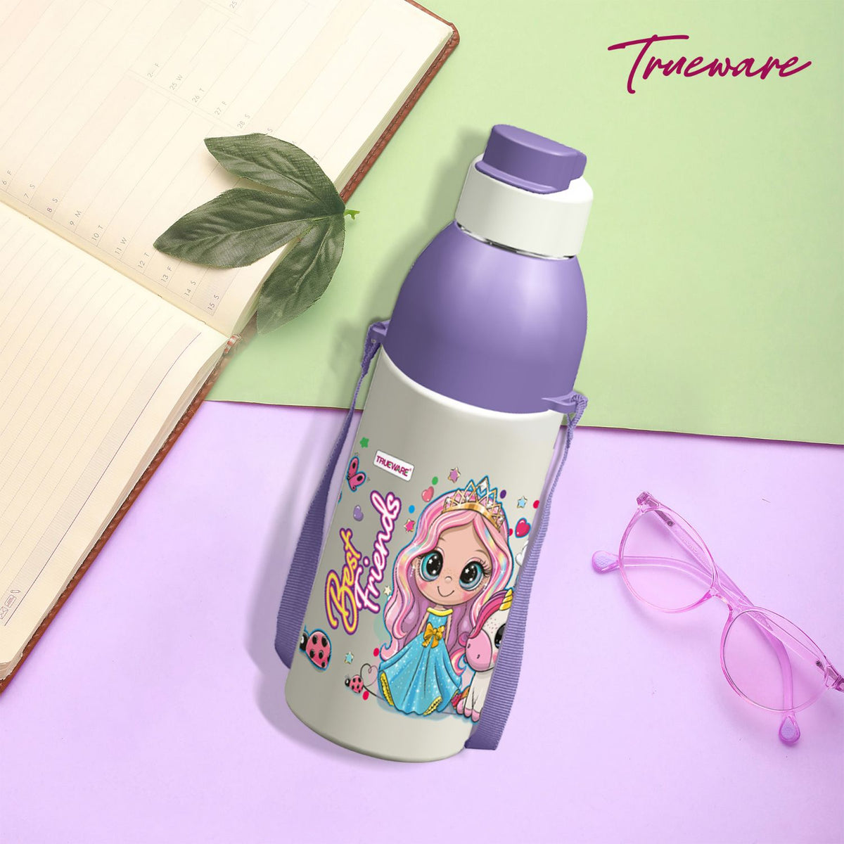 Trueware Aqua Sip Junior Inner Stainless Steel Kids Water Bottle | 520 ml