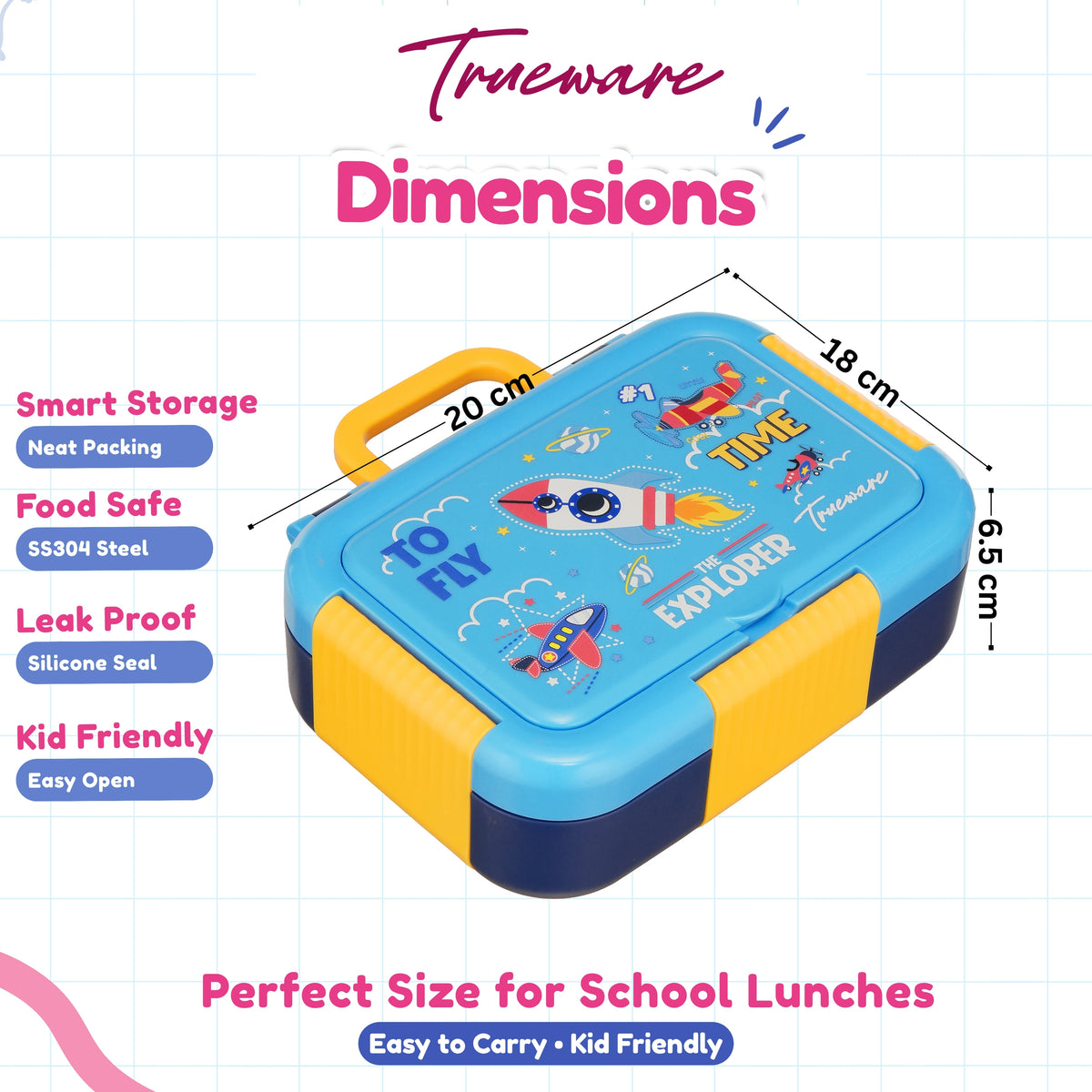 Trueware Bento 2 Lunch Box | 2 compartments