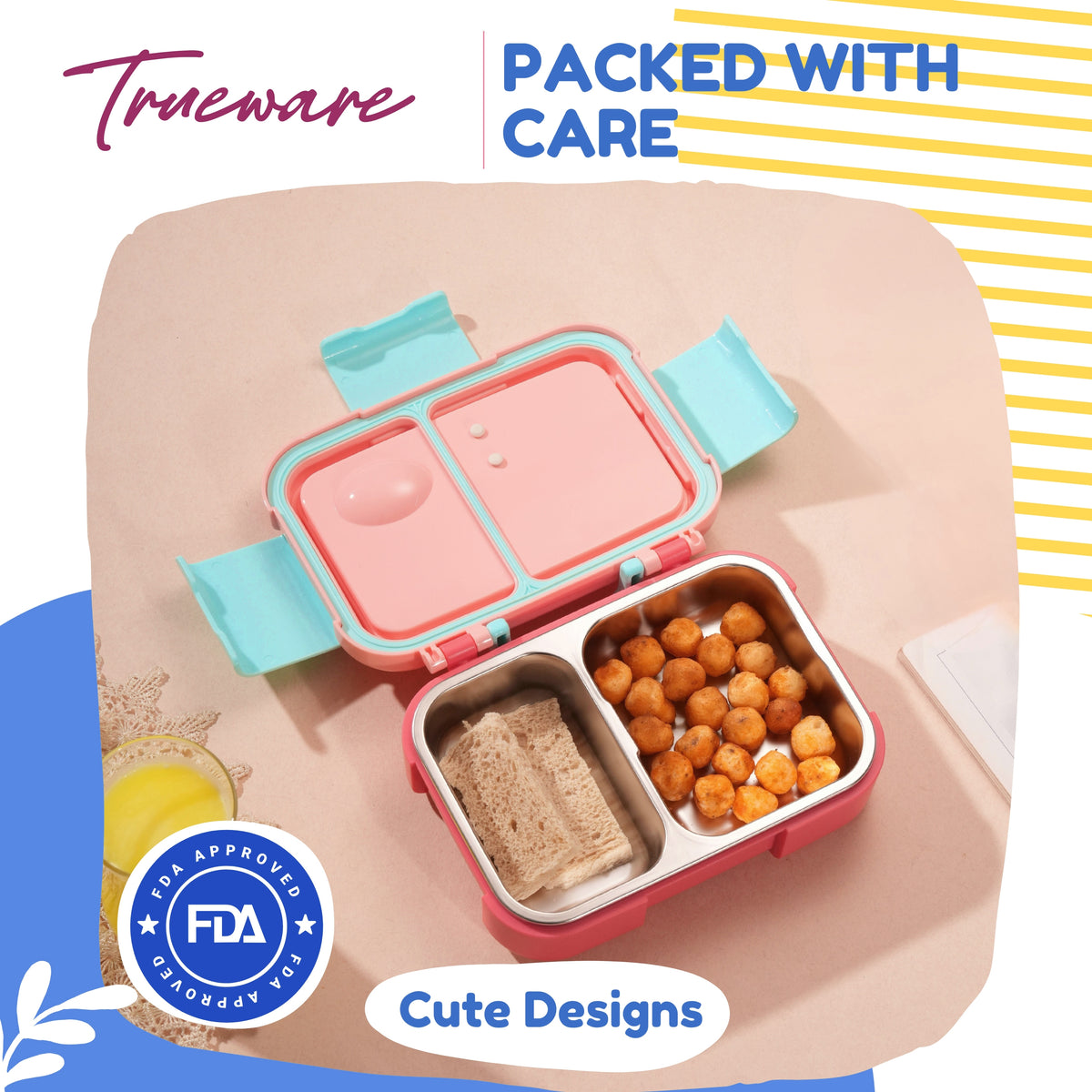 Trueware Bento 2 Lunch Box | 2 compartments