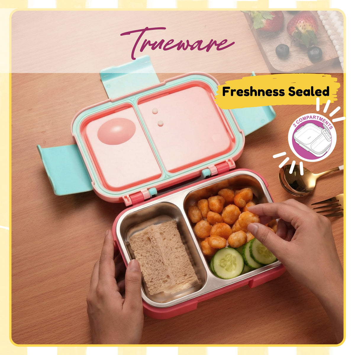 Trueware Bento 2 Lunch Box | 2 compartments