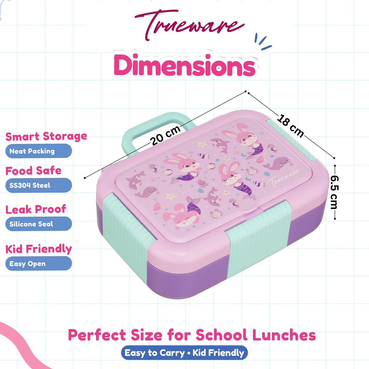 Trueware Bento 2 Lunch Box | 2 compartments