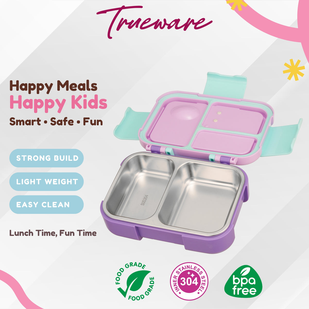 Trueware Bento 2 Lunch Box | 2 compartments