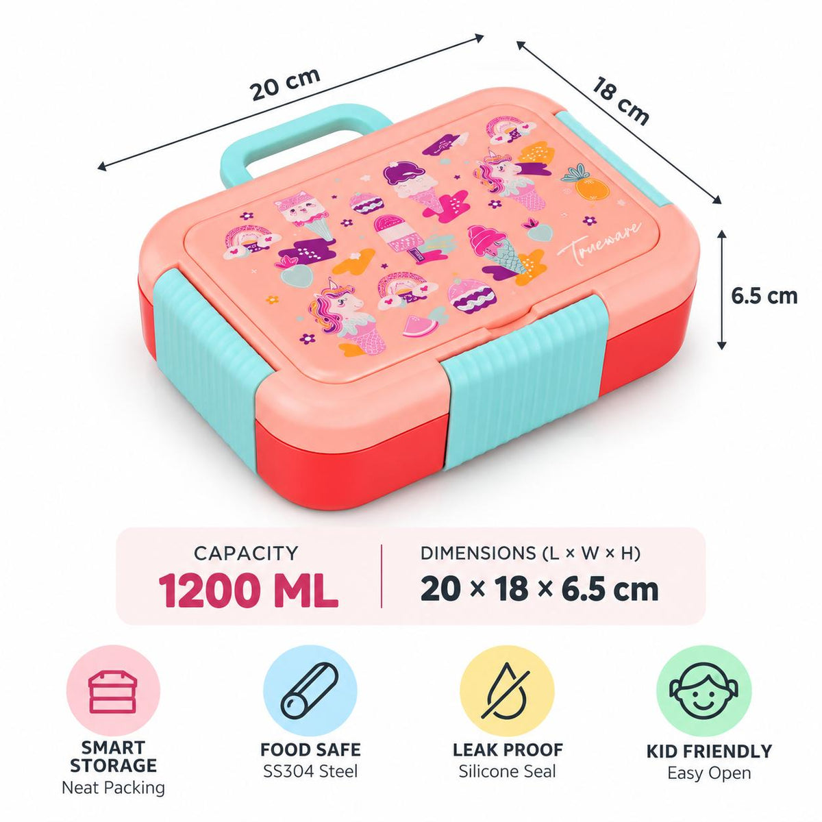 Trueware Bento 2 Lunch Box | 2 compartments