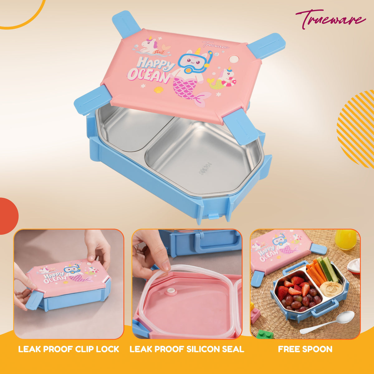 Trueware Bloom 2 Lunch Box I 2 Compartments