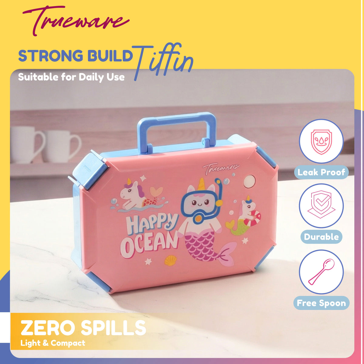 Trueware Bloom 2 Lunch Box I 2 Compartments