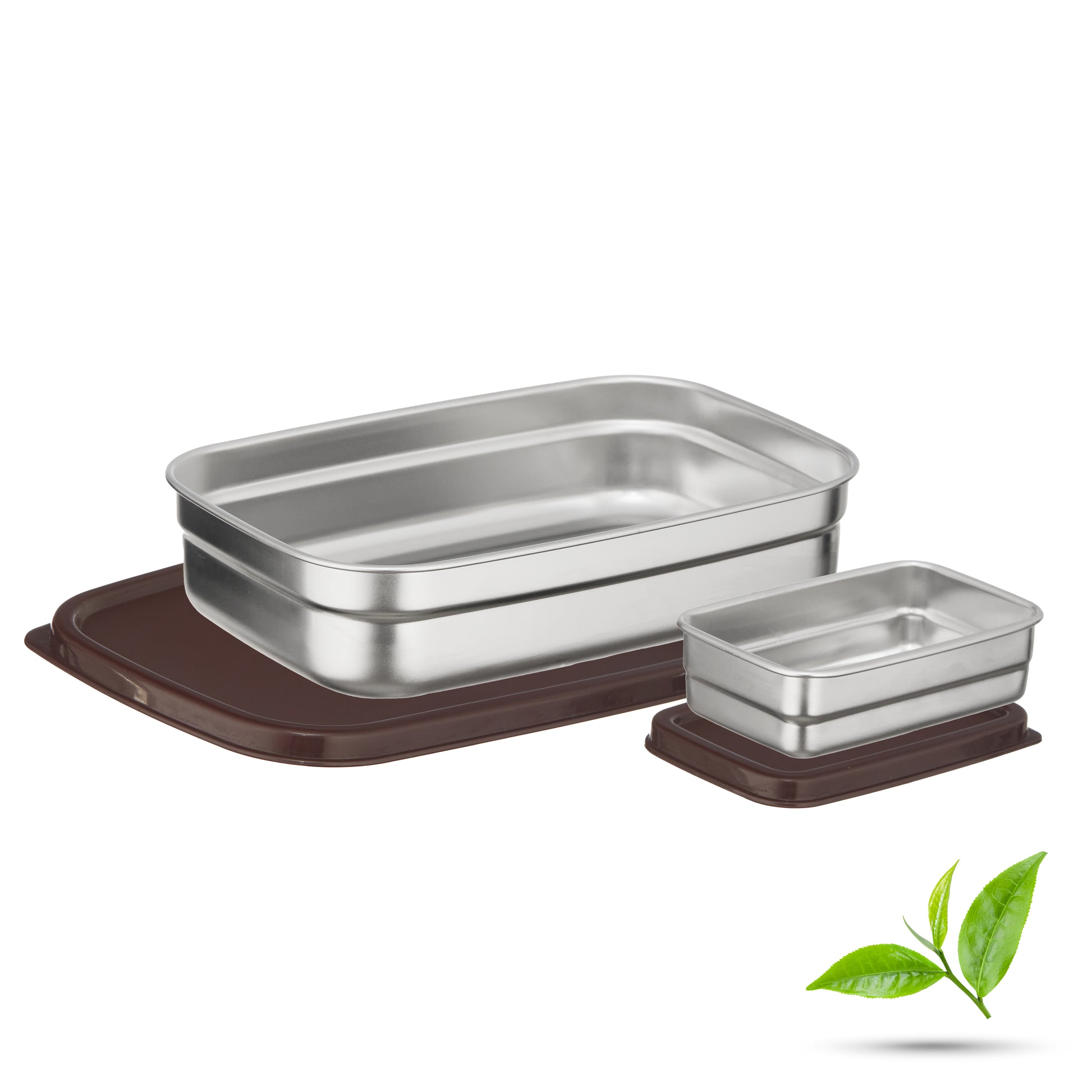 Trueware Bent Steel Stainless Steel Compact Big Steel Lunch Box
