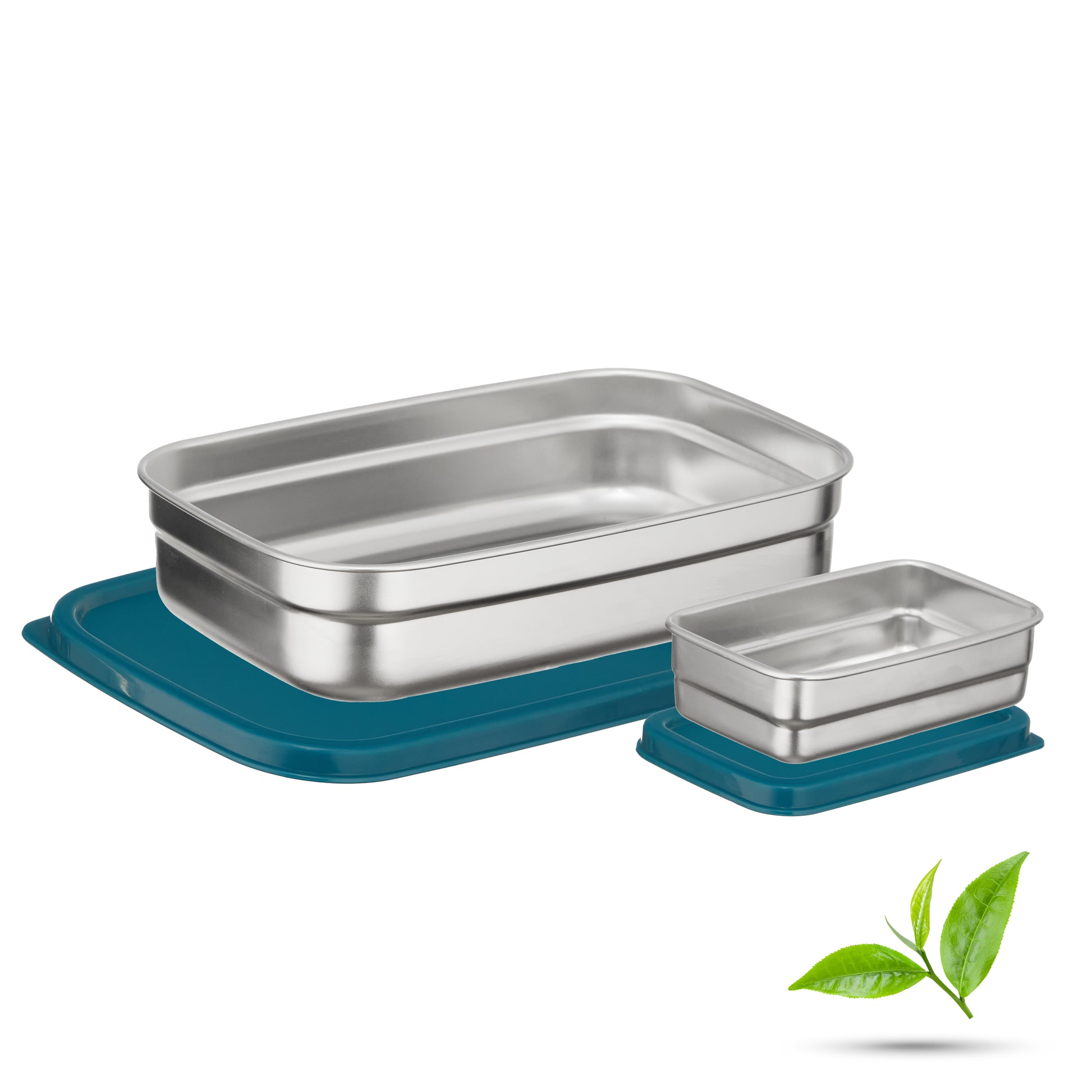 Trueware Bent Steel Stainless Steel Compact Big Steel Lunch Box