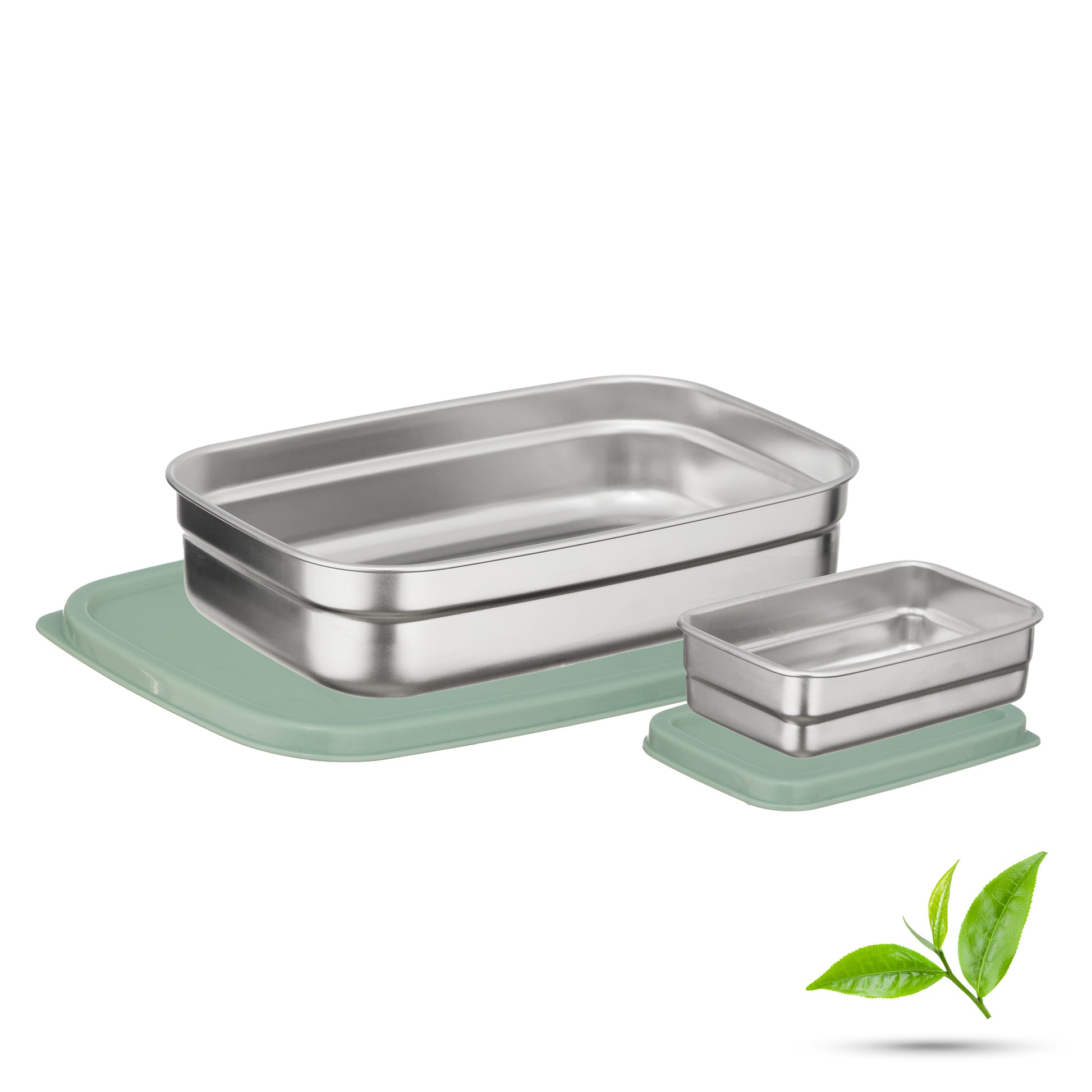 Trueware Bent Steel Stainless Steel Compact Big Steel Lunch Box