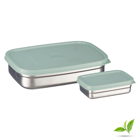 Trueware Bent Steel Stainless Steel Compact Big Steel Lunch Box