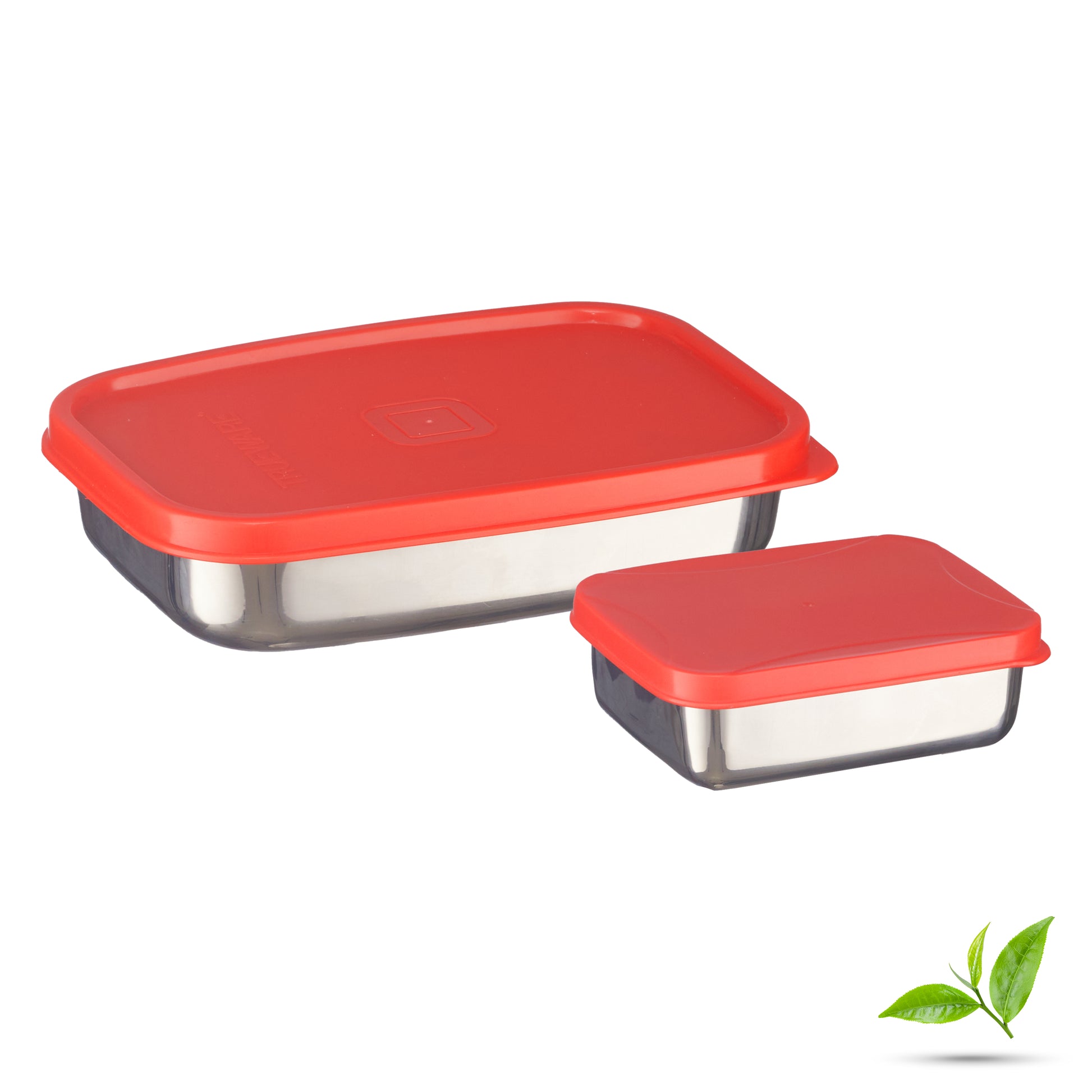 Trueware Bent Steel Stainless Steel Compact Big Steel Lunch Box