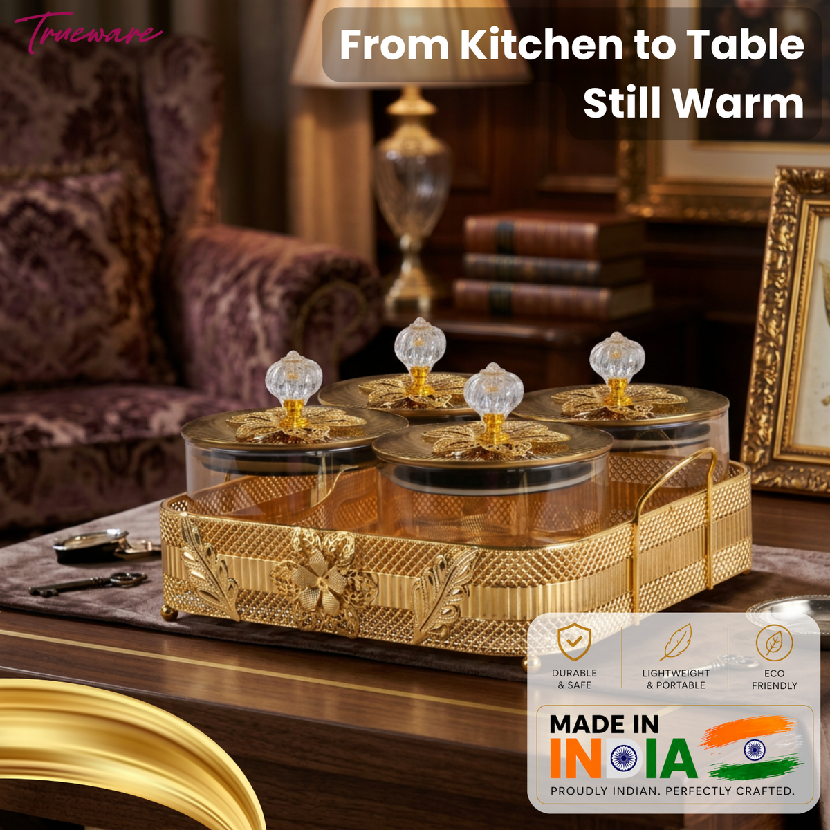 Trueware Crown Elegant Luxury Serving Set