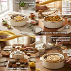 Trueware Celebration Glass Lid Casserole | 1300 ml