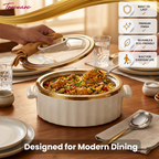 Trueware Celebration Glass Lid Casserole | 1300 ml