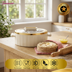 Trueware Celebration Glass Lid Casserole | 1300 ml