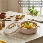 Trueware Celebration Glass Lid Casserole | 1300 ml