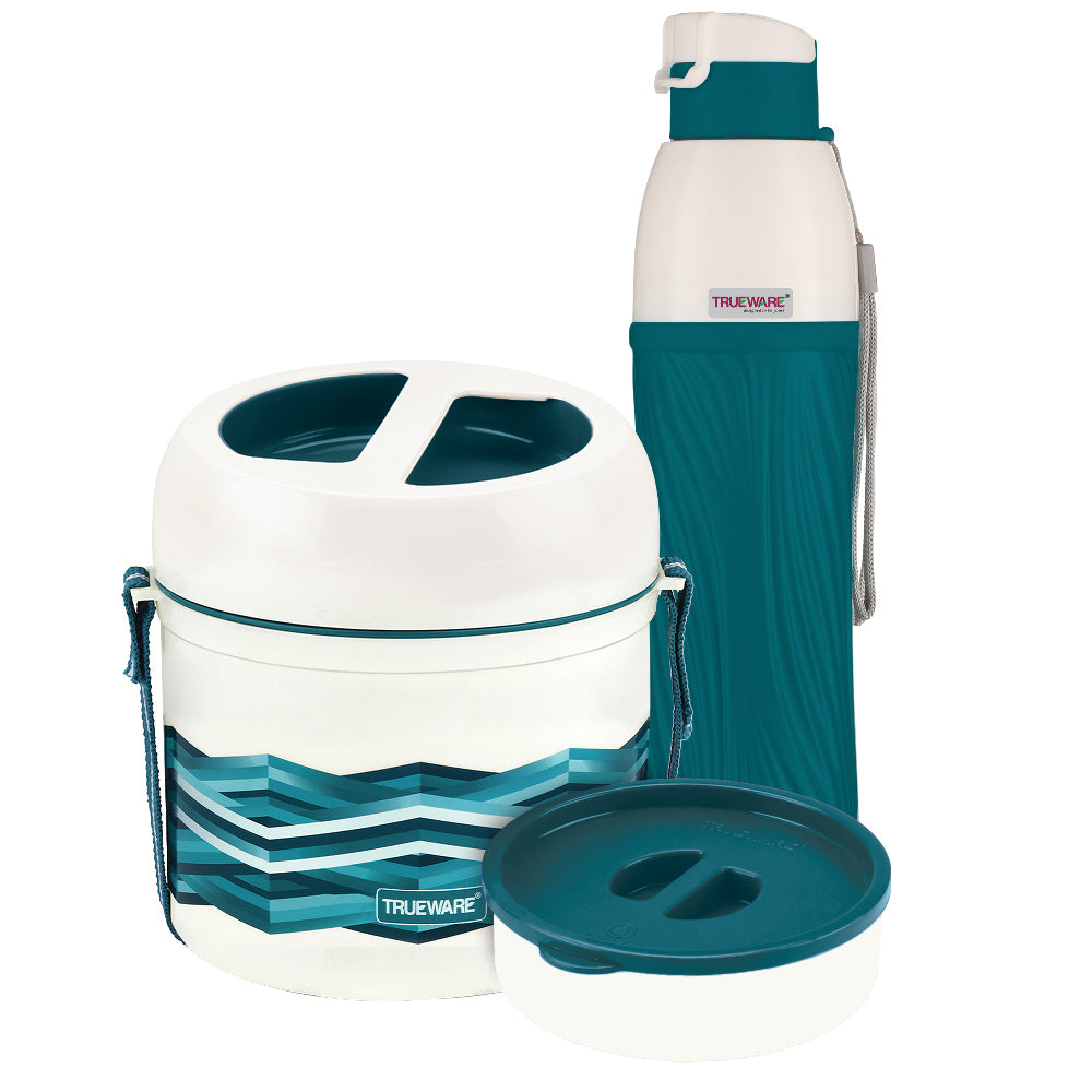 Trueware Deluxe Set | Lunch Box & Water Bottle Set
