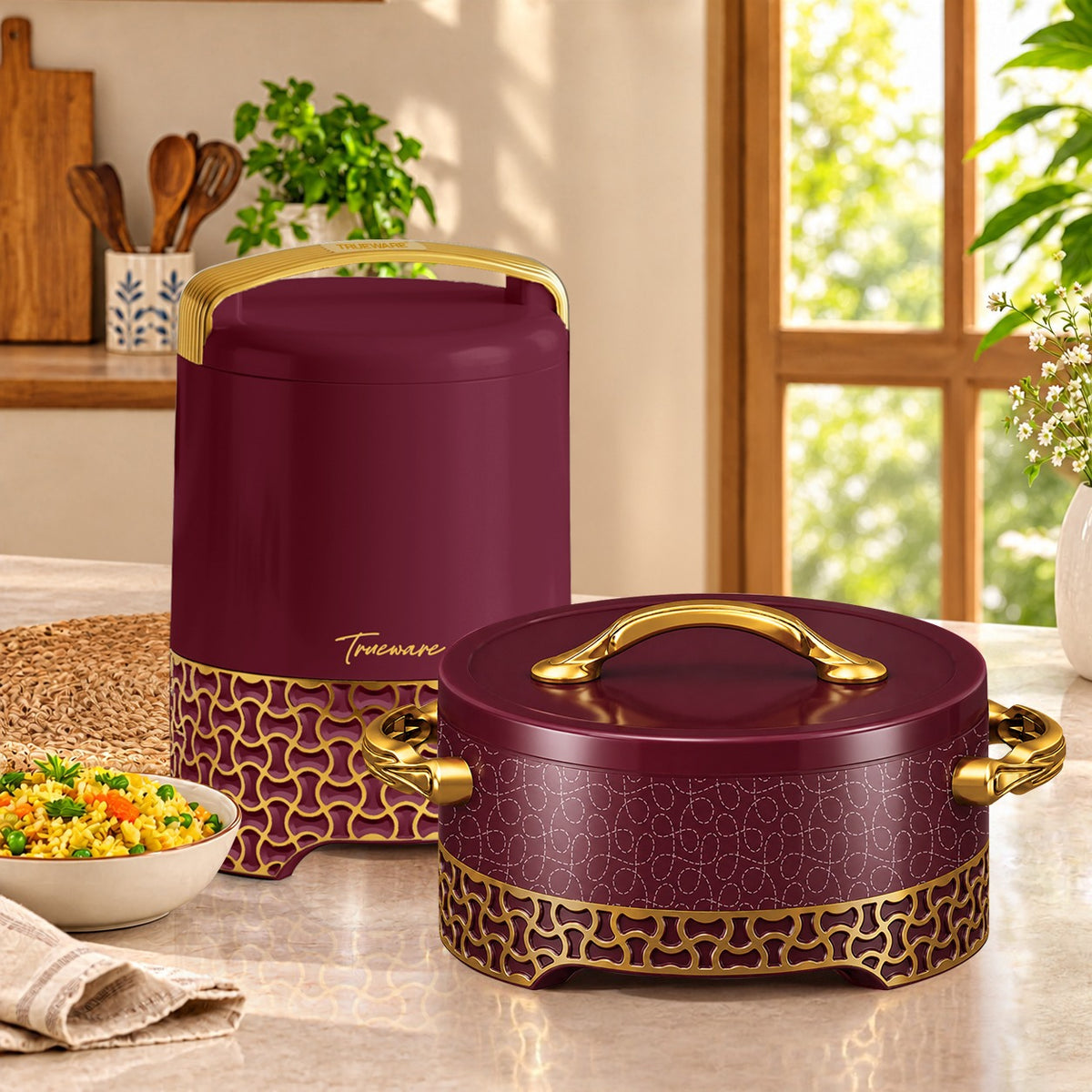 Trueware Legacy Gift Set I Casserole & Ice Bucket Set