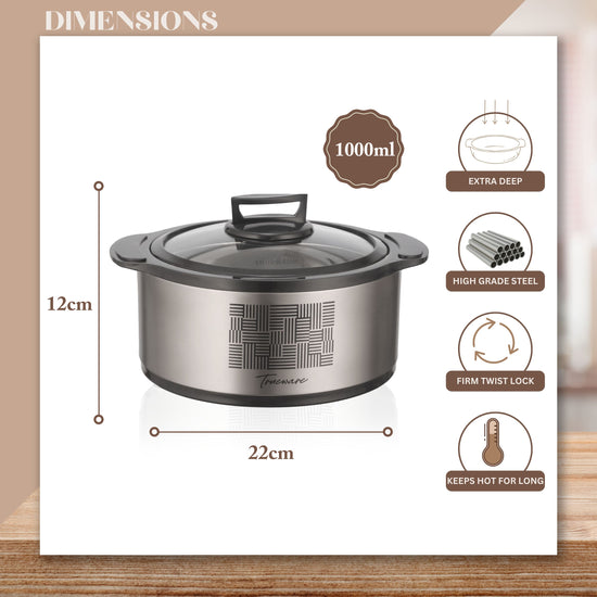 Cosmic Glass Insulated Casserole 2800