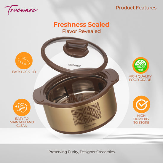 Cosmic Glass Insulated Casserole 2800