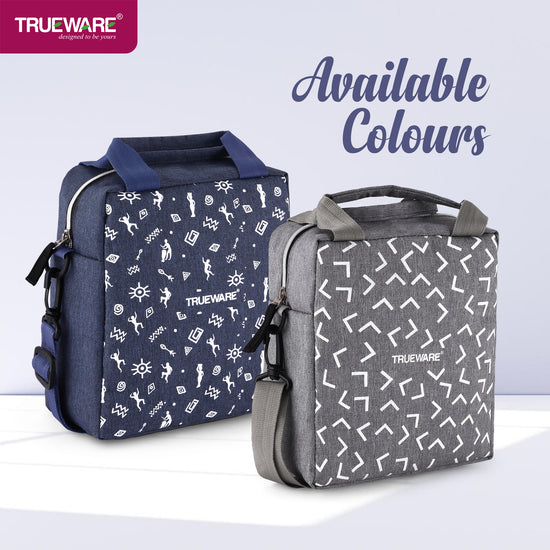 Trueware Crave Clip & Close Khadi Lunch Box with 3 Container 300ml & 1 Bottle 500ml | 3 Containers Lunch Box