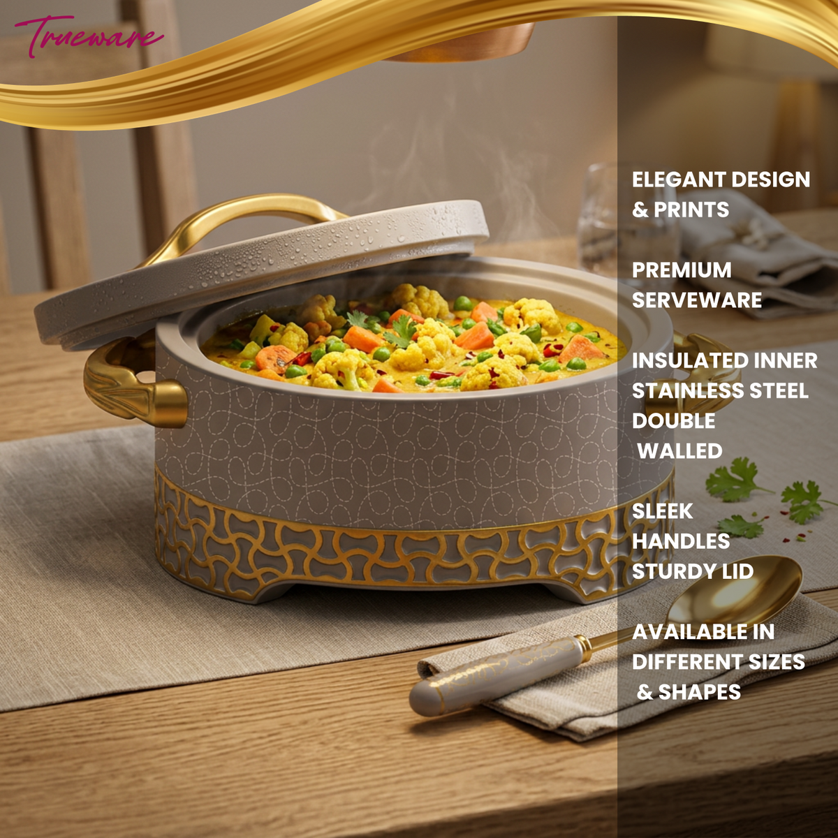 Trueware Empire Insulated Casserole | 1000 ml