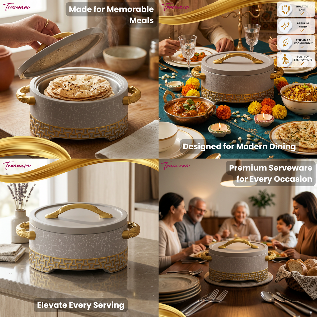 Trueware Empire Insulated Casserole | 1000 ml