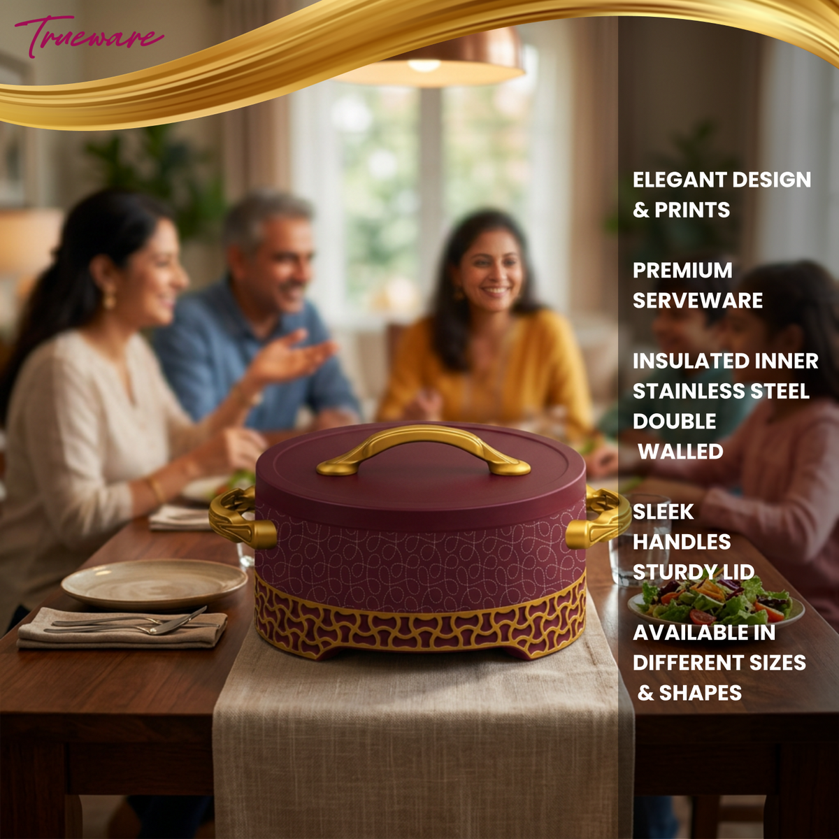 Trueware Empire Insulated Casserole | 1000 ml