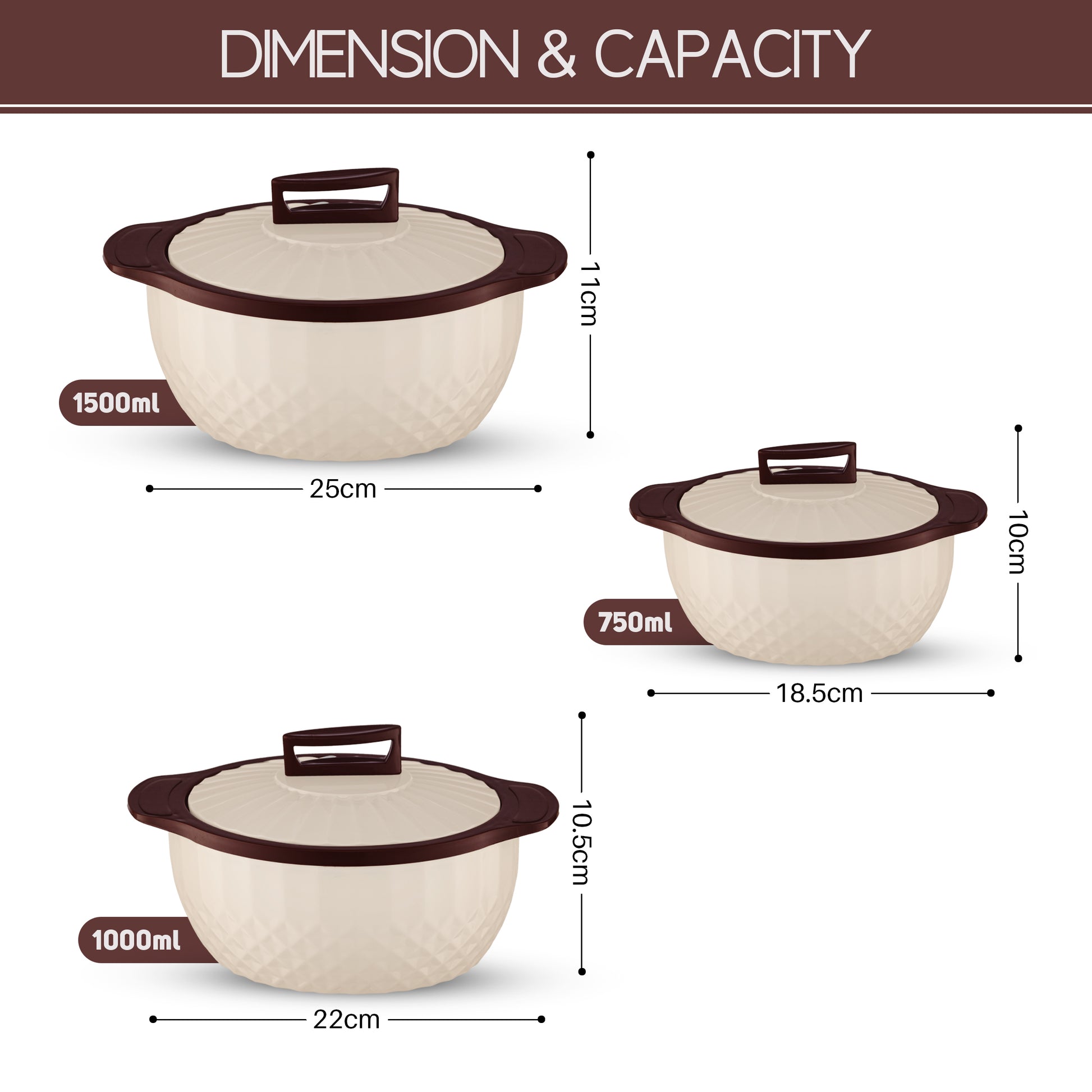 Eternity Insulated Casserole Set Of 3 Jr