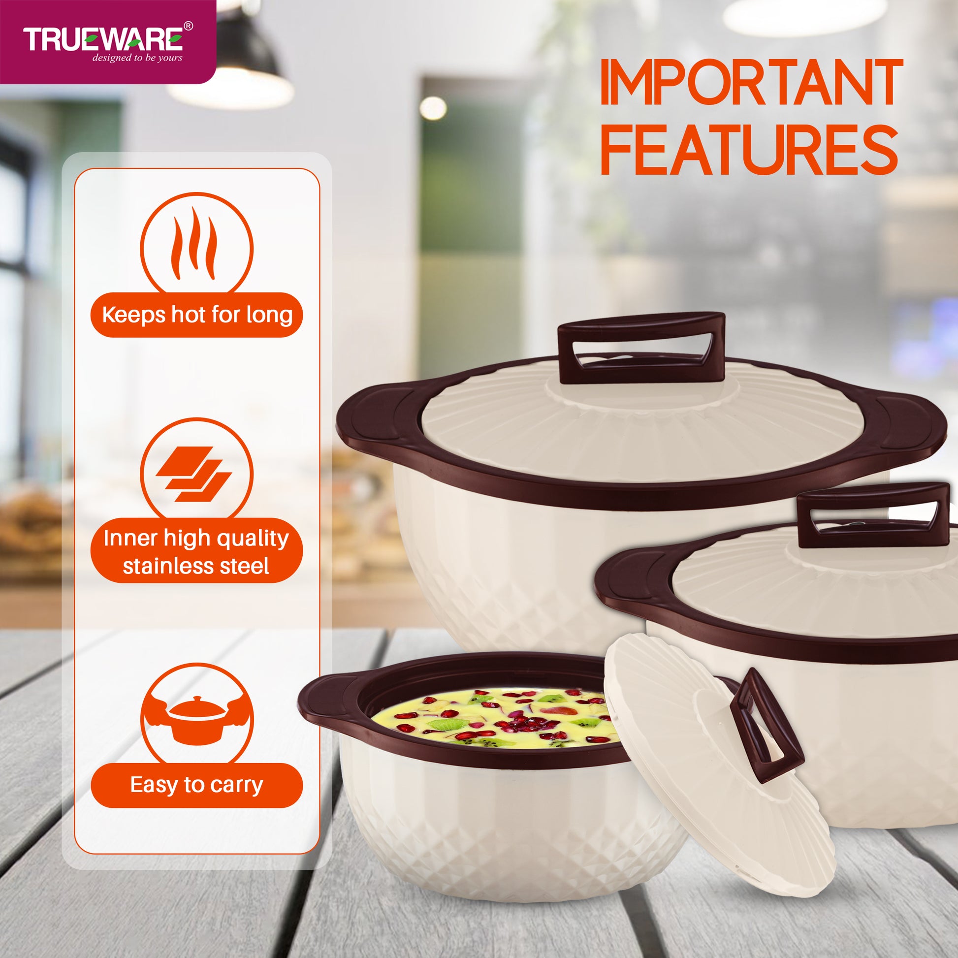 Eternity Insulated Casserole Set Of 3 Jr