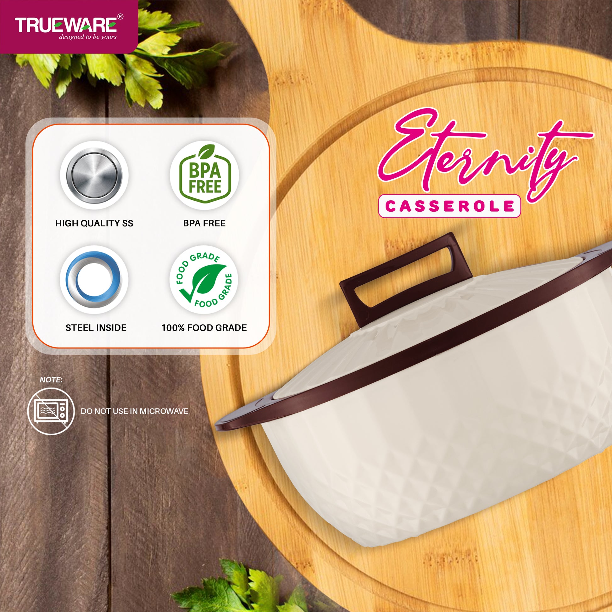 Eternity Insulated Casserole Set Of 3 Jr