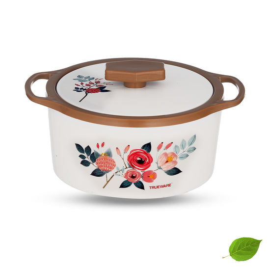 Floraa Casserole | 3000 Ml | Thermoware Casserole | Bpa Free | Inner Steel Outer Plastic