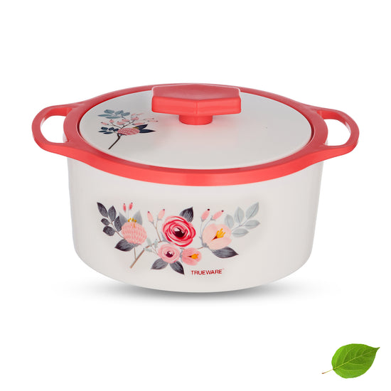 Floraa Casserole | 3000 Ml | Thermoware Casserole | Bpa Free | Inner Steel Outer Plastic
