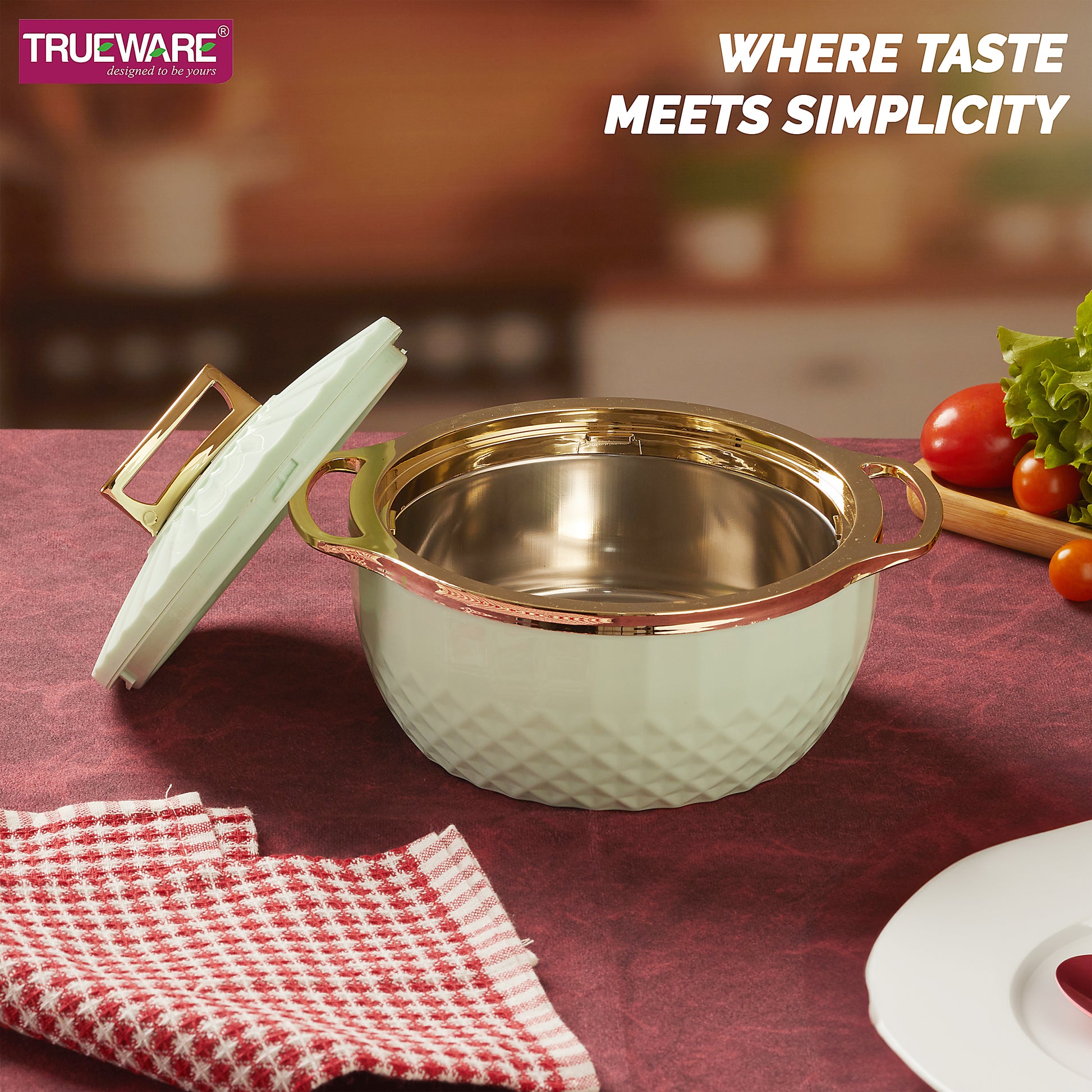 Krystal Casserole Inner Steel Casserole, 1500 Ml | Pu Insulated