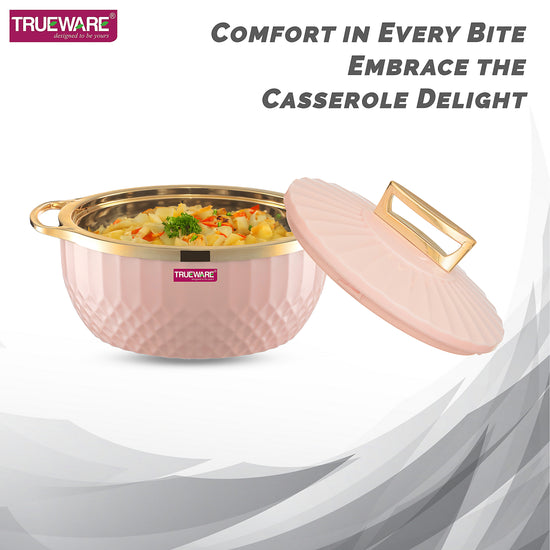 Krystal Casserole Inner Steel Casserole, 1500 Ml | Pu Insulated