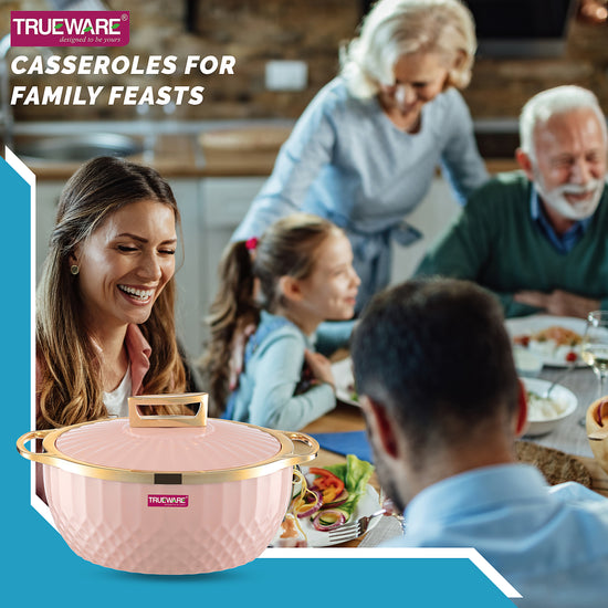 Krystal Casserole Inner Steel Casserole, 1500 Ml | Pu Insulated